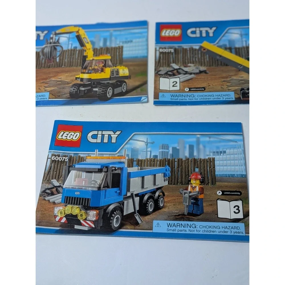 LEGO CITY: Excavator and Truck (60075) - Manuals Only Fast Shipping